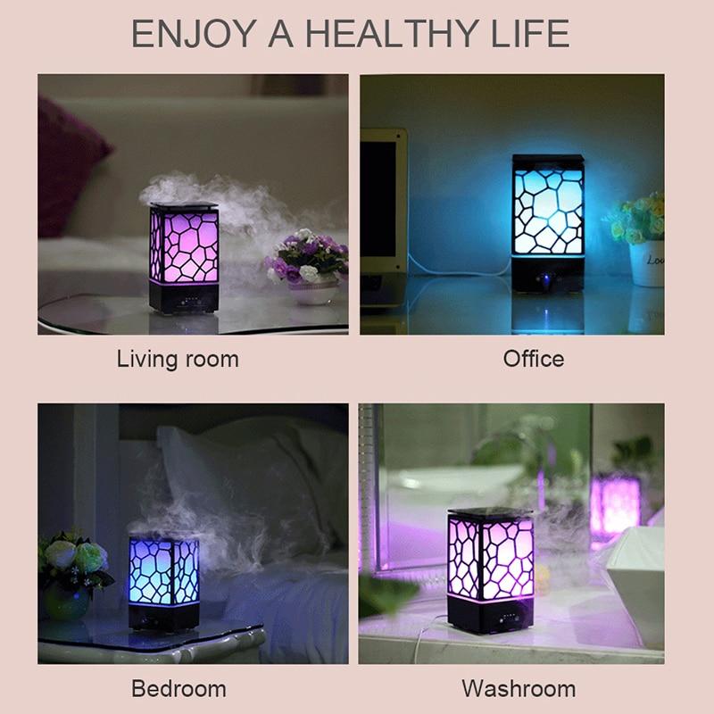 Air Humidifier LED Light Aroma Essential Oil Diffuser Ultrasonic Aromatherapy