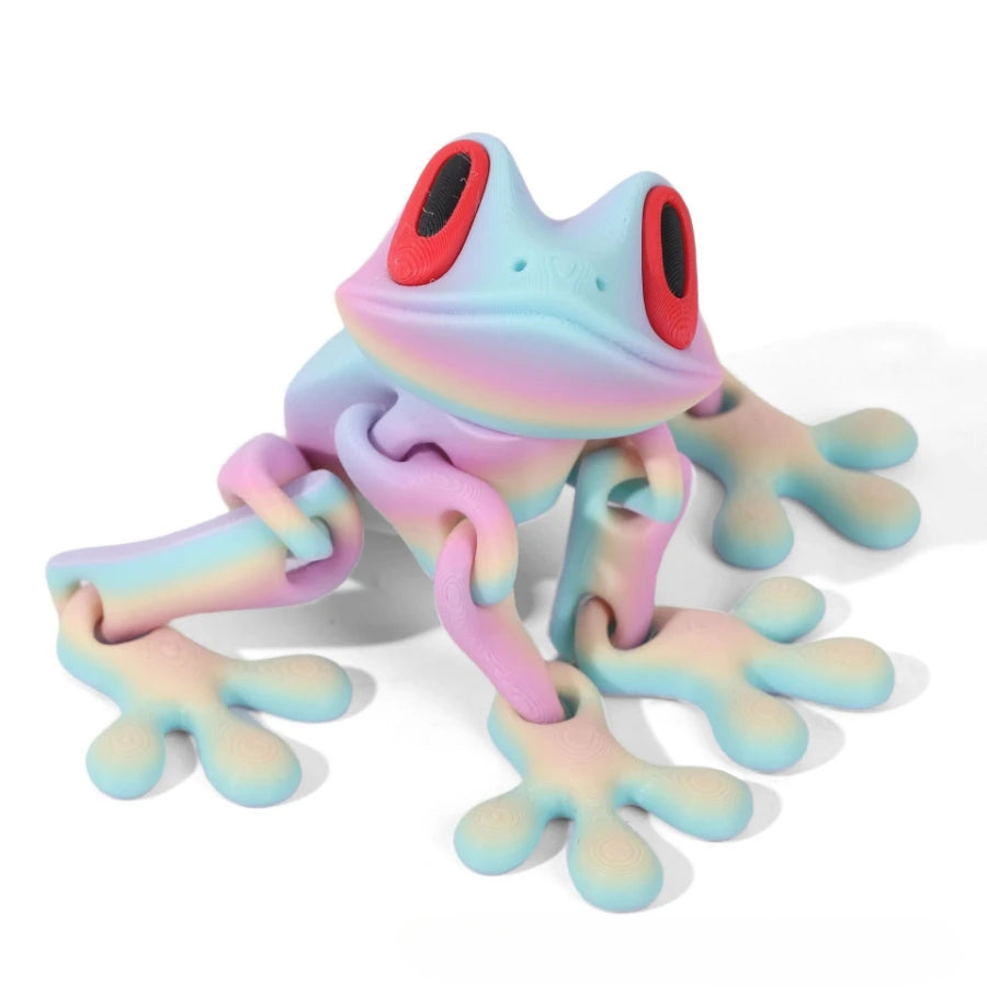 Bring Nature Indoors with Our Movable 3D Printed Tree Frog Ornament – Perfect for Home, Office, and Kitchen Decor!