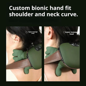 Bionic Finger Neck Shoulder Massager Heat Therapy Portable Electric Massager For Muscle Relief Relaxation Health Care Accessory