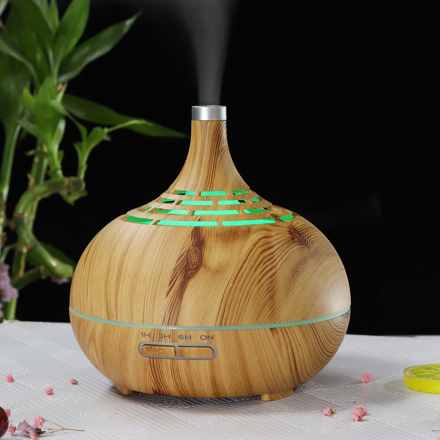 400ml Wood Grain Aroma Diffuser Humidifier Portable Home Purifier SPA Aroma Diffuser