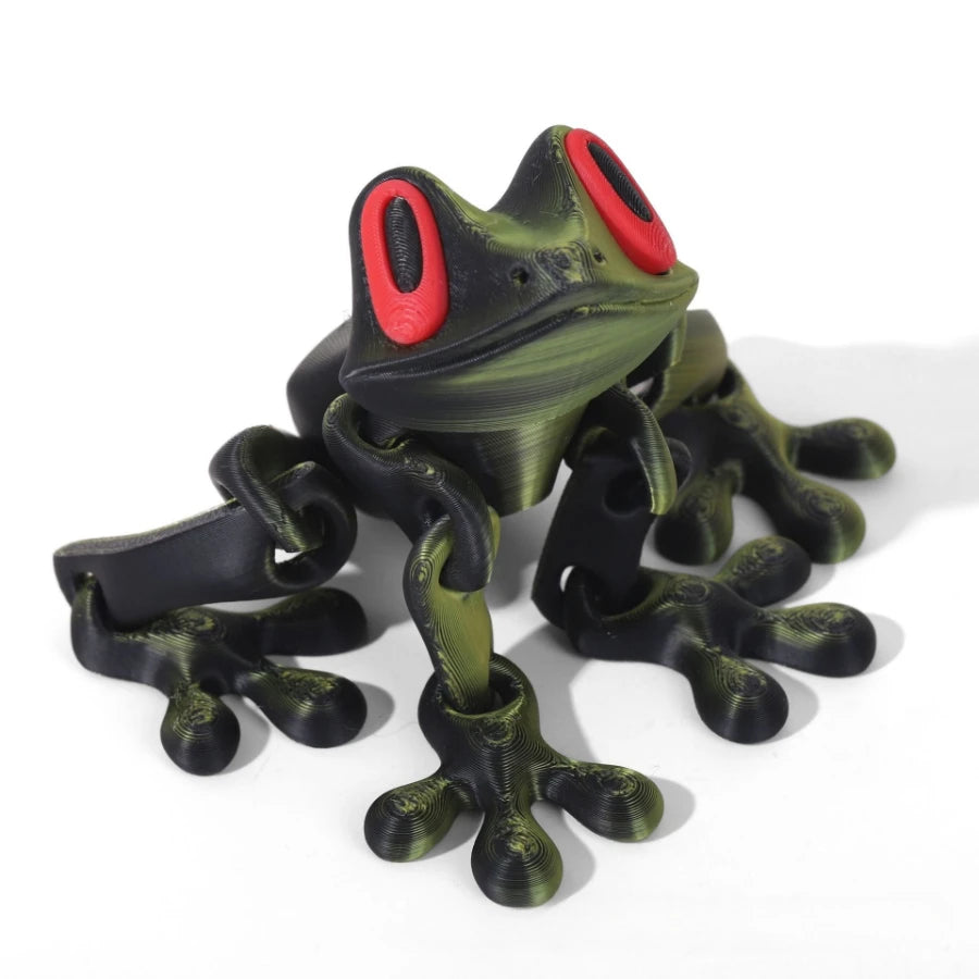 Bring Nature Indoors with Our Movable 3D Printed Tree Frog Ornament – Perfect for Home, Office, and Kitchen Decor!