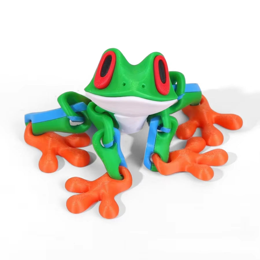 Bring Nature Indoors with Our Movable 3D Printed Tree Frog Ornament – Perfect for Home, Office, and Kitchen Decor!