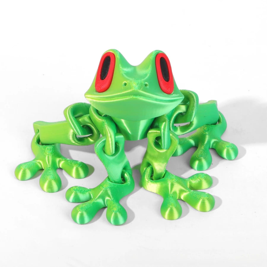 Bring Nature Indoors with Our Movable 3D Printed Tree Frog Ornament – Perfect for Home, Office, and Kitchen Decor!