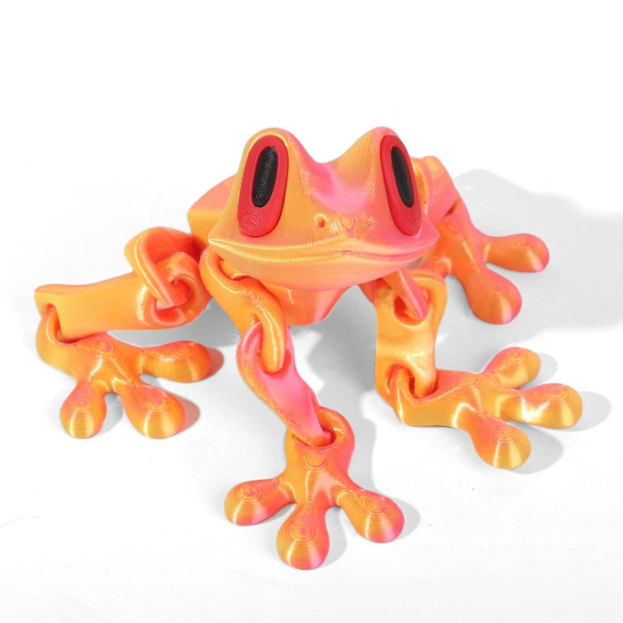 Bring Nature Indoors with Our Movable 3D Printed Tree Frog Ornament – Perfect for Home, Office, and Kitchen Decor!