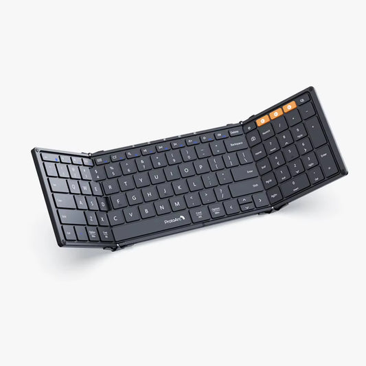 Folding Keyboards with Numeric Keypad Bluetooth Wireless Portable Silm Full-Sizet Foldable Keyboard for Travel Computer PC Ipad