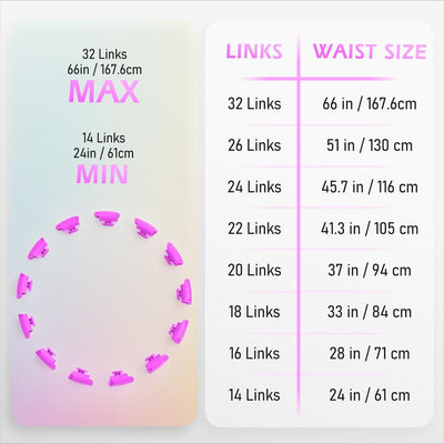 Weighted Hula Hoop with 32 Links (66 Inches), Sweet Weight Ball, Suitable for Adults Sports and Fitness, Infinity Fitness Hoop plus Size, Suitable for Women'S Smart Sports Devices