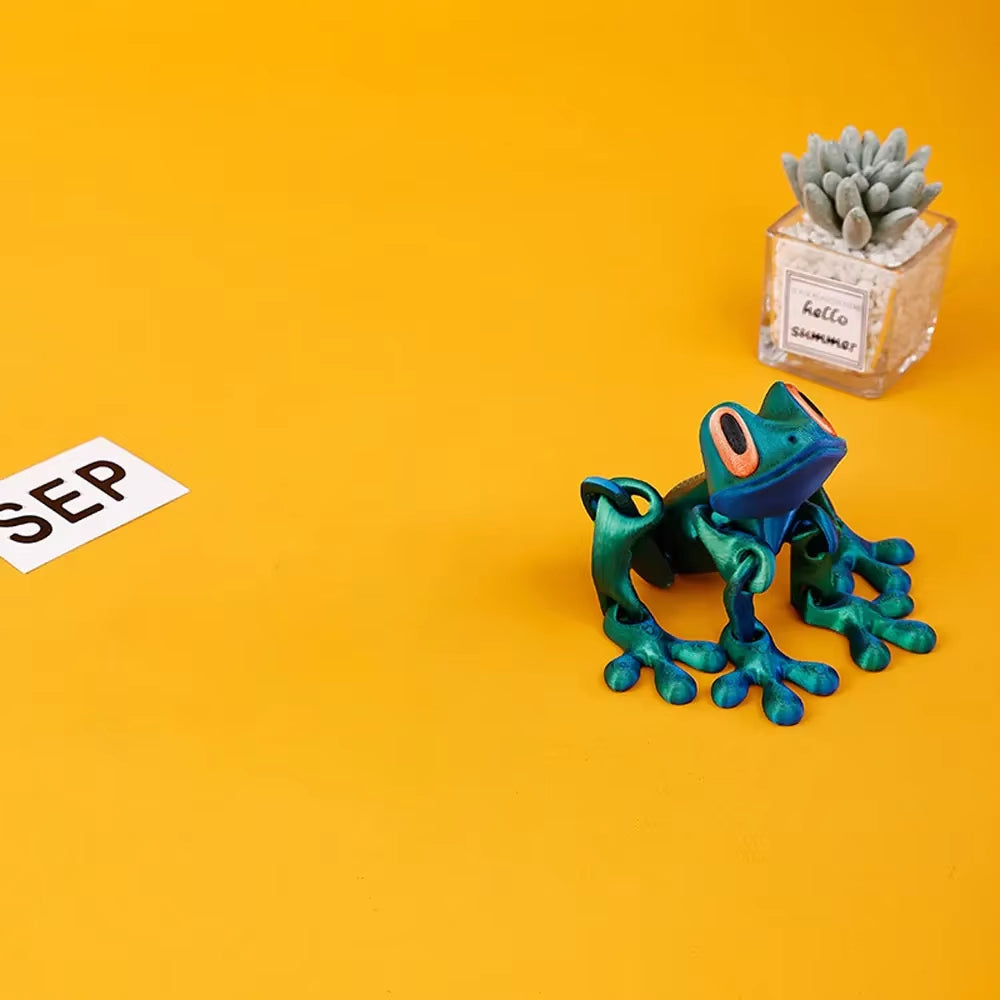 Bring Nature Indoors with Our Movable 3D Printed Tree Frog Ornament – Perfect for Home, Office, and Kitchen Decor!