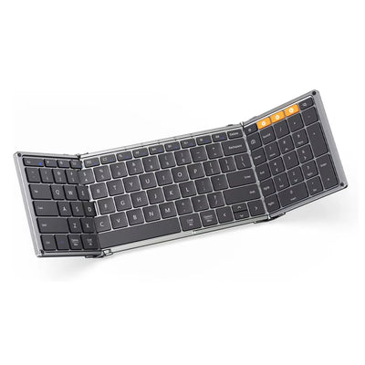 Folding Keyboards with Numeric Keypad Bluetooth Wireless Portable Silm Full-Sizet Foldable Keyboard for Travel Computer PC Ipad