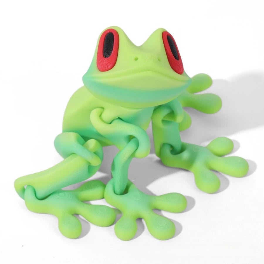 Bring Nature Indoors with Our Movable 3D Printed Tree Frog Ornament – Perfect for Home, Office, and Kitchen Decor!