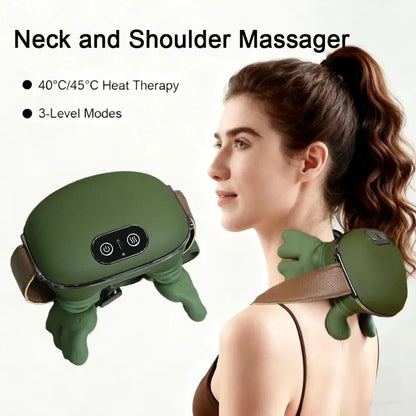Bionic Finger Neck & Shoulder Massager with Heat For Long Days, Old Injuries, and No Regrets