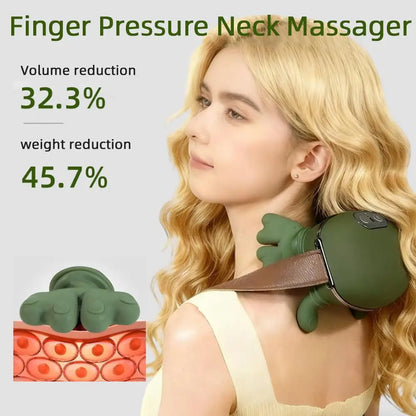 Bionic Finger Neck & Shoulder Massager with Heat For Long Days, Old Injuries, and No Regrets