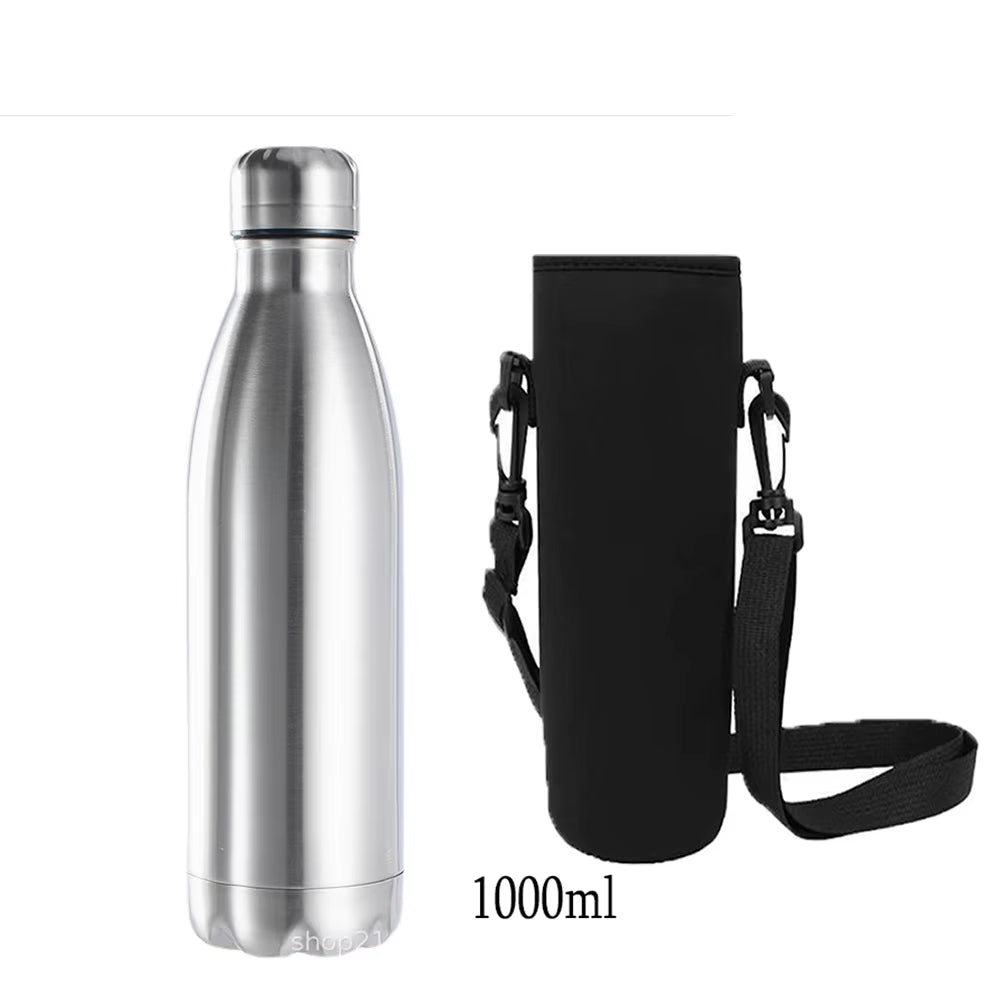 Insulated Sports Water Bottle Portable Vakuumflaska Drink Bottle Cool Water Bottle Sport Cycling Kettle Drinkware