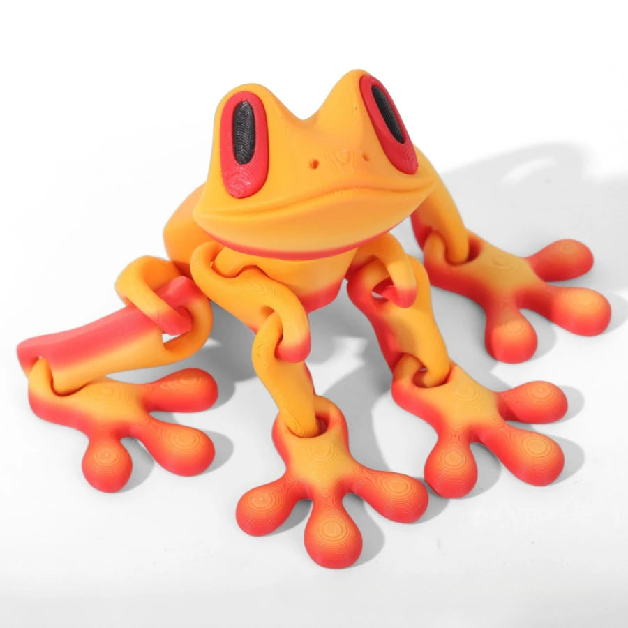 Bring Nature Indoors with Our Movable 3D Printed Tree Frog Ornament – Perfect for Home, Office, and Kitchen Decor!