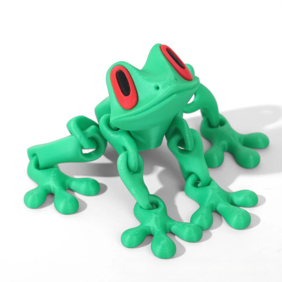 Bring Nature Indoors with Our Movable 3D Printed Tree Frog Ornament – Perfect for Home, Office, and Kitchen Decor!